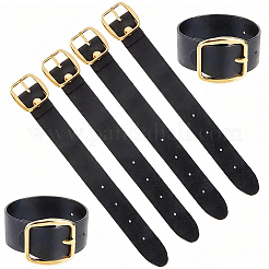 6Pcs Black PU Imitation Leather Purse Strap Accessories&nbsp;FIND-CL0002-23