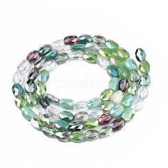 Electroplate Glass Beads Strands&nbsp;EGLA-S194-17D