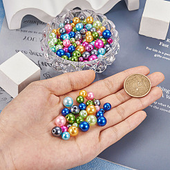 540Pcs 27 Style Spray Painted ABS Plastic Imitation Pearl Beads&nbsp;OACR-TA0001-18