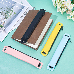 2Pcs 2 Styles PU Leather Adjustable Elastic Band Pen Holder&nbsp;AJEW-GF0002-99B