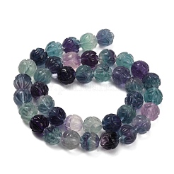 Natural Fluorite Carved Beads Strands&nbsp;G-L634-J04-B01