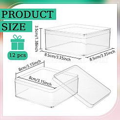12Pcs Acrylic Packing Boxes with Lids&nbsp;CON-BC0008-14