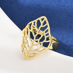 Brass Adjustable Cuff Rings&nbsp;RJEW-C139-16B-G