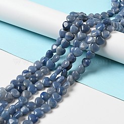 Natural Dyed & Heated Blue Aventurine Beads Strands&nbsp;G-B022-10B