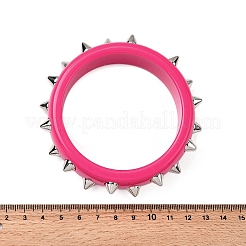 Punk Resin Bangles&nbsp;BJEW-P357-01P-01