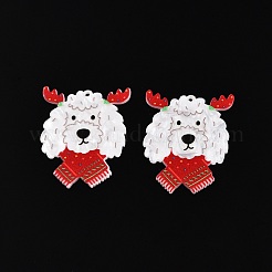 Christmas Theme Printing Acrylic Pendants&nbsp;BACR-N002-01M