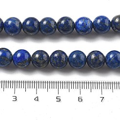 Natural Lapis Lazuli Beads Strands&nbsp;G-P348-01-8mm