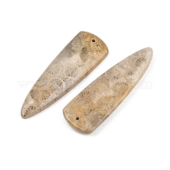 Natural Fossil Coral Pendants&nbsp;G-B187-01C-07