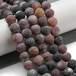 Natural Weathered Agate Beads Strands&nbsp;G-P538-A01