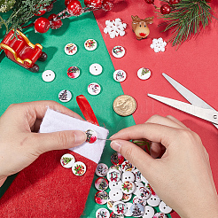 300Pcs Holiday Buttons&nbsp;BUTT-SP0001-01