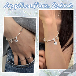5Pcs 304 Stainless Steel European Dangle Charms&nbsp;STAS-BBC0007-89