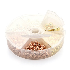 330Pcs 6 Style 3 Colors Electroplate Non-magnetic Synthetic Hematite Beads Strands&nbsp;G-FS0001-07