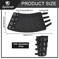 Adjustable PU Leather Cord Bracelets with Iron Buckles&nbsp;AJEW-WH0248-458