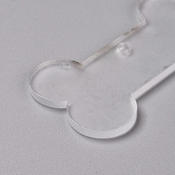 Transparent Blank Acrylic Pendants&nbsp;TACR-WH0002-07