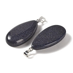 Synthetic Blue Goldstone Pendants&nbsp;GG-CBACB71-02P-14