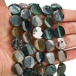 Natural Moss Agate Beads Strands&nbsp;G-NH0028-03