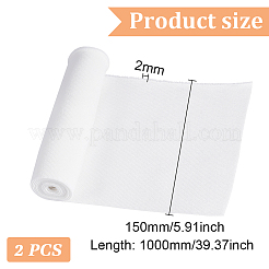 2Pcs Polyester Stretch Kintted Rib Fabric&nbsp;FIND-BC0041-68B