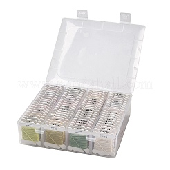 80 Cards 80 Colors 6-Ply Polyester Embroidery Floss&nbsp;OCOR-K006-C02