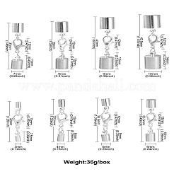 8 Styles Alloy Lobster Claw Clasps&nbsp;FIND-CJ0001-44S