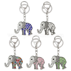 Alloy Rhinestone Keychain&nbsp;KEYC-YW00178-01