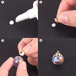Handmade Blown Glass Globe Ball Bottles&nbsp;BLOW-PH0001-07-WH