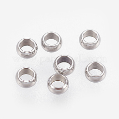 316 Surgical Stainless Steel Rondelle Crimp Beads&nbsp;A-STAS-P221-25P