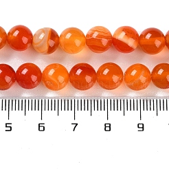 Natural Striped Agate/Banded Agate Beads Strands&nbsp;G-Z060-A01-B17