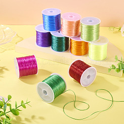 10 Rolls 10 Colors Flat Elastic Crystal Thread&nbsp;EW-TA0001-07