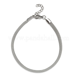 Tarnish Resistant Stainless Steel Network Chains/Mesh Bracelets Bracelets&nbsp;BJEW-I274-13S