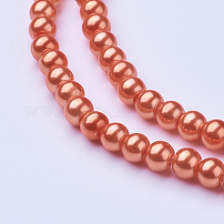 Glass Pearl Beads Strands&nbsp;HY6mm85