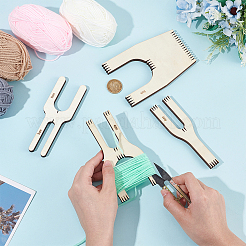 1 Set Wooden Knitting Fork for Hand Loom and Crafts&nbsp;DIY-BC0013-67