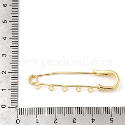 Brass Brooch Findings&nbsp;KK-I364-37G