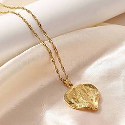 Summer Beach 304 Stainless Steel Pendant Rope Chain Necklaces for Women&nbsp;STAS-Z108-01G-03
