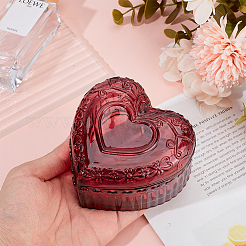 Heart Shaped Glass Jewelry Storage Boxes&nbsp;DIY-WH0899-48B