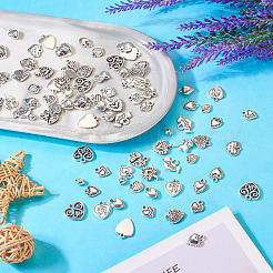 100Pcs 20 Styles Tibetan Style Alloy Pendants&nbsp;FIND-TA0003-59
