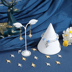 32Pcs 2 Colors Alloy Enamel Pendants&nbsp;ENAM-SC0005-63