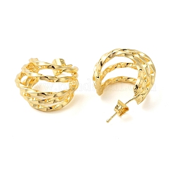 Brass Stud Earrings&nbsp;LS-EJEW-G399-01G