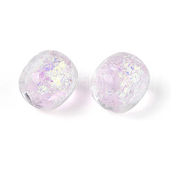 Handmade Foil Lampwork Beads Strands&nbsp;FOIL-T008-01G