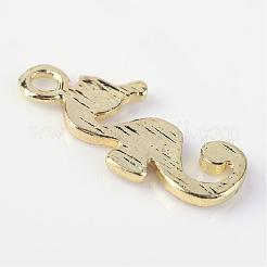 Sea Horse Alloy Enamel Pendants&nbsp;X-ENAM-Q033-38A