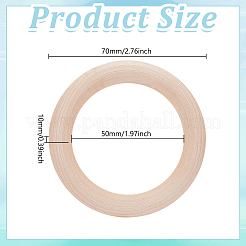 Wood Linking Rings&nbsp;WOOD-WH0131-70A