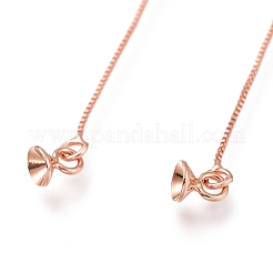 Brass Stud Earring Findings&nbsp;X-KK-O130-01RG