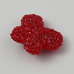 Opaque Acrylic Beads and Alloy Bowknot&nbsp;SACR-TAC0014-001C