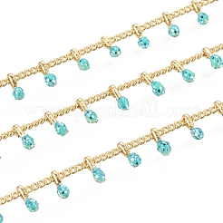 Brass Handmade Beaded Chain&nbsp;CHC-G011-07G-07