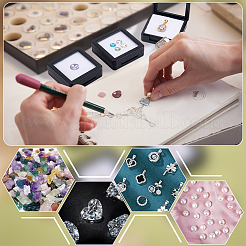 Square Acrylic Loose Diamond Display Boxes&nbsp;CON-WH0107-11A-01