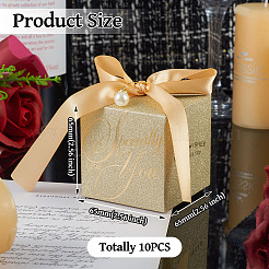 10Pcs Square Folding Candy Boxes&nbsp;CON-TA0001-15