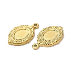Ion Plating(IP) 304 Stainless Steel Pendant Cabochon Settings&nbsp;STAS-L020-033G