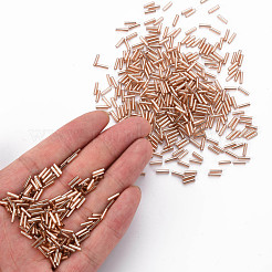 Plated Glass Bugle Beads&nbsp;SEED-S046-01B-39A