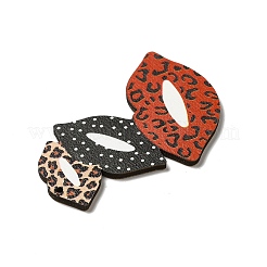 Single Face Printed Aspen Wood Big Pendants&nbsp;WOOD-G014-34