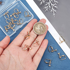 20Pcs Brass Clip-on Earring Findings&nbsp;KK-BBC0003-38