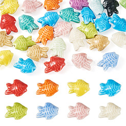 30Pcs Handmade Porcelain Beads&nbsp;PORC-TA0001-73B